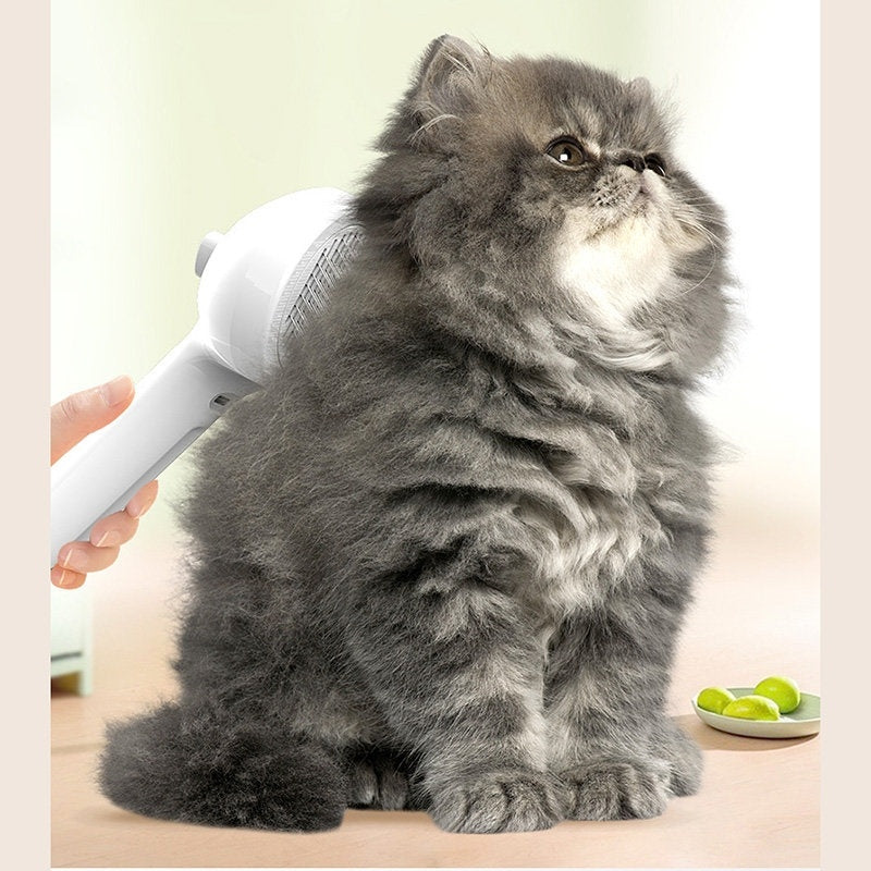 PawsitivePets™ Self-Cleaning Pet Brush – Gentle Deshedding & Hair Remover for Cats & Dogs